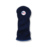 American Flag Patch Sherpa Fleece Headcover