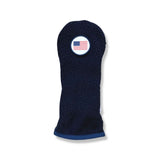 American Flag Patch Sherpa Fleece Headcover