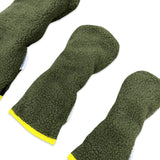 Hello Friends Green Moss Green Sherpa Fleece Headcover