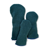 Emerald Green Sherpa Fleece Headcover w/Navy Trim