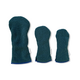 Emerald Green Sherpa Fleece Headcover w/Navy Trim