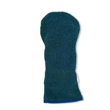 Emerald Green Sherpa Fleece Headcover w/Navy Trim