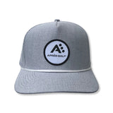 Après-Golf ® Retro Logo Charcoal Snapback Hat