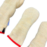 OG Cream Dream Sherpa Fleece Headcover w/Red Trim