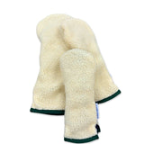 OG Cream Dream Sherpa Fleece Headcover w/Green Trim