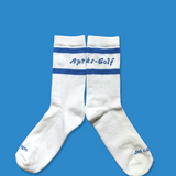 Après-Golf Scratch Text Logo Socks - Crew