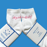 Après-Golf Scratch Text Logo Socks - Quarter