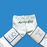 Après-Golf Scratch Text Logo Socks - Quarter