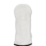Snow White Sherpa Fleece Headcover w/Black Trim