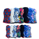 Kids! True Navy Sherpa Fleece Headcover w/Red Trim