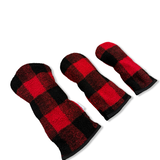 Buffalo Check Plaid Sherpa Fleece Headcover