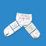 Après-Golf Scratch Text Logo Socks - Quarter