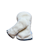 Kids! OG Cream Dream Sherpa Fleece Headcover w/Navy Trim