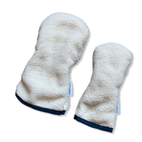 Kids! OG Cream Dream Sherpa Fleece Headcover w/Navy Trim
