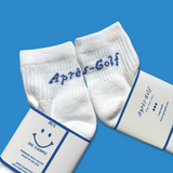 Après-Golf Scratch Text Logo Socks - Quarter