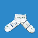 Après-Golf Scratch Text Logo Socks - Quarter