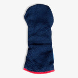 True Navy Sherpa Fleece Headcover w/Red Trim