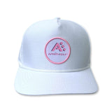 Après-Golf ® Retro Logo Pink Snapback Hat