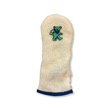 Green Bear Patch Sherpa Fleece Headcover