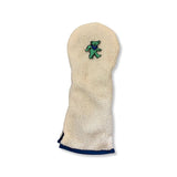 Green Bear Patch Sherpa Fleece Headcover