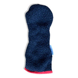 True Navy Sherpa Fleece Headcover w/Red Trim