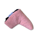 Pink Sherpa Fleece Blade Putter Cover