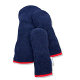 True Navy Sherpa Fleece Headcover w/Red Trim