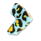 Neon Leopard Sherpa Fleece Blade Putter Cover
