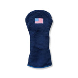 Navy American Flag Sherpa Fleece Headcover