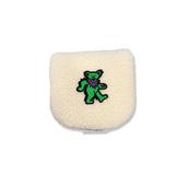 Green Bear Patch Sherpa Fleece Headcover