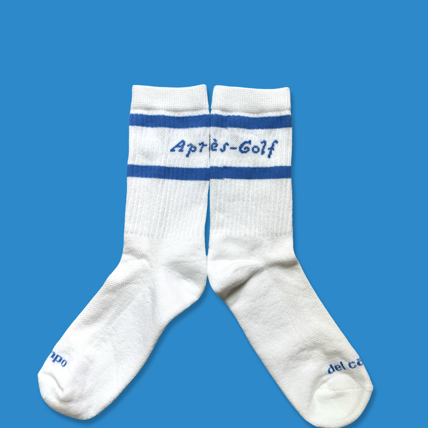 Après-Golf Scratch Text Logo Socks - Crew