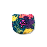 Pink Bear Patch Sherpa Fleece Headcover