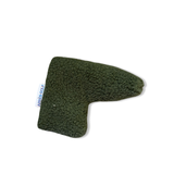 Moss Green Sherpa Fleece Blade Putter Cover
