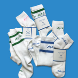 Après-Golf Scratch Text Logo Socks - Quarter