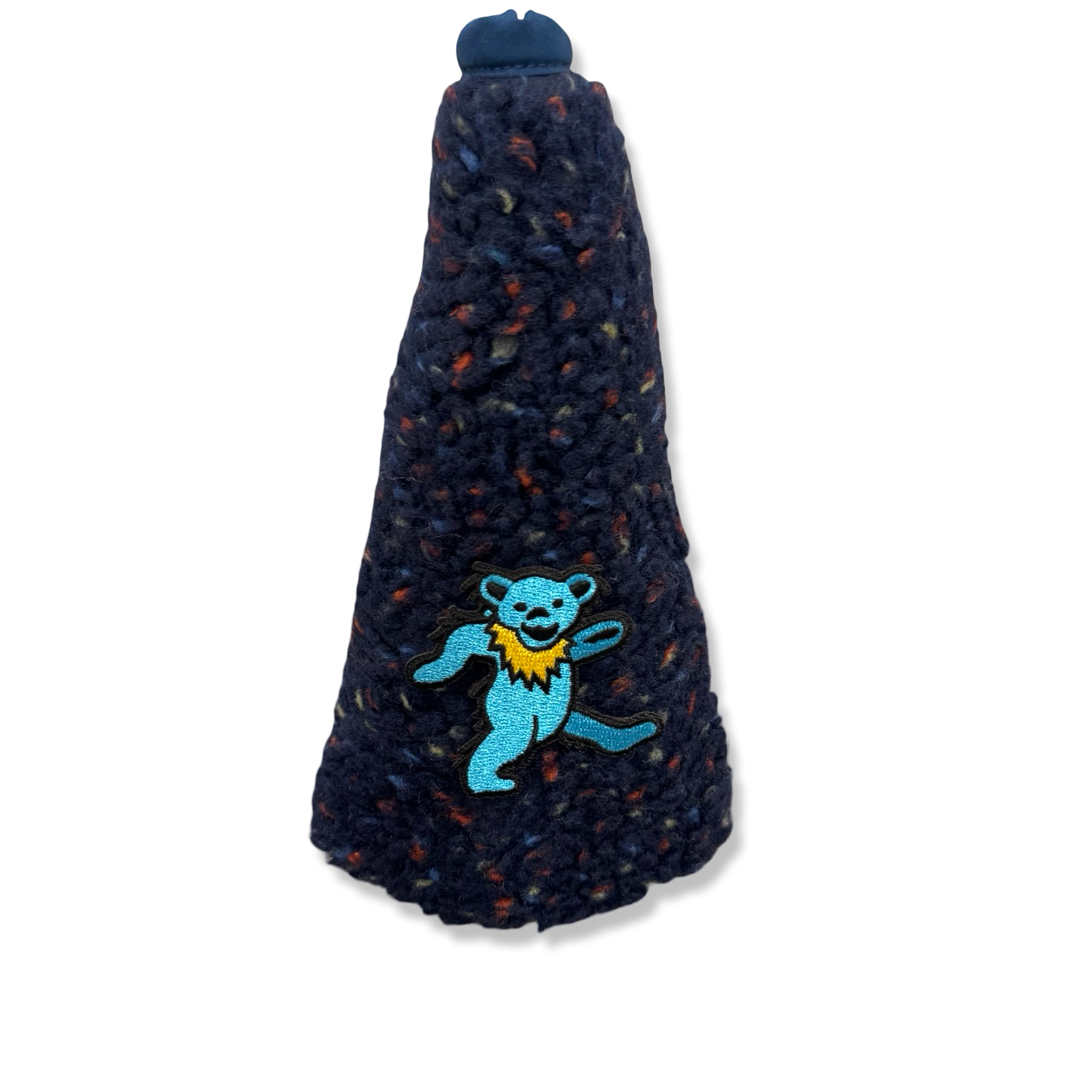 Blue Bear Patch Sherpa Fleece Headcover