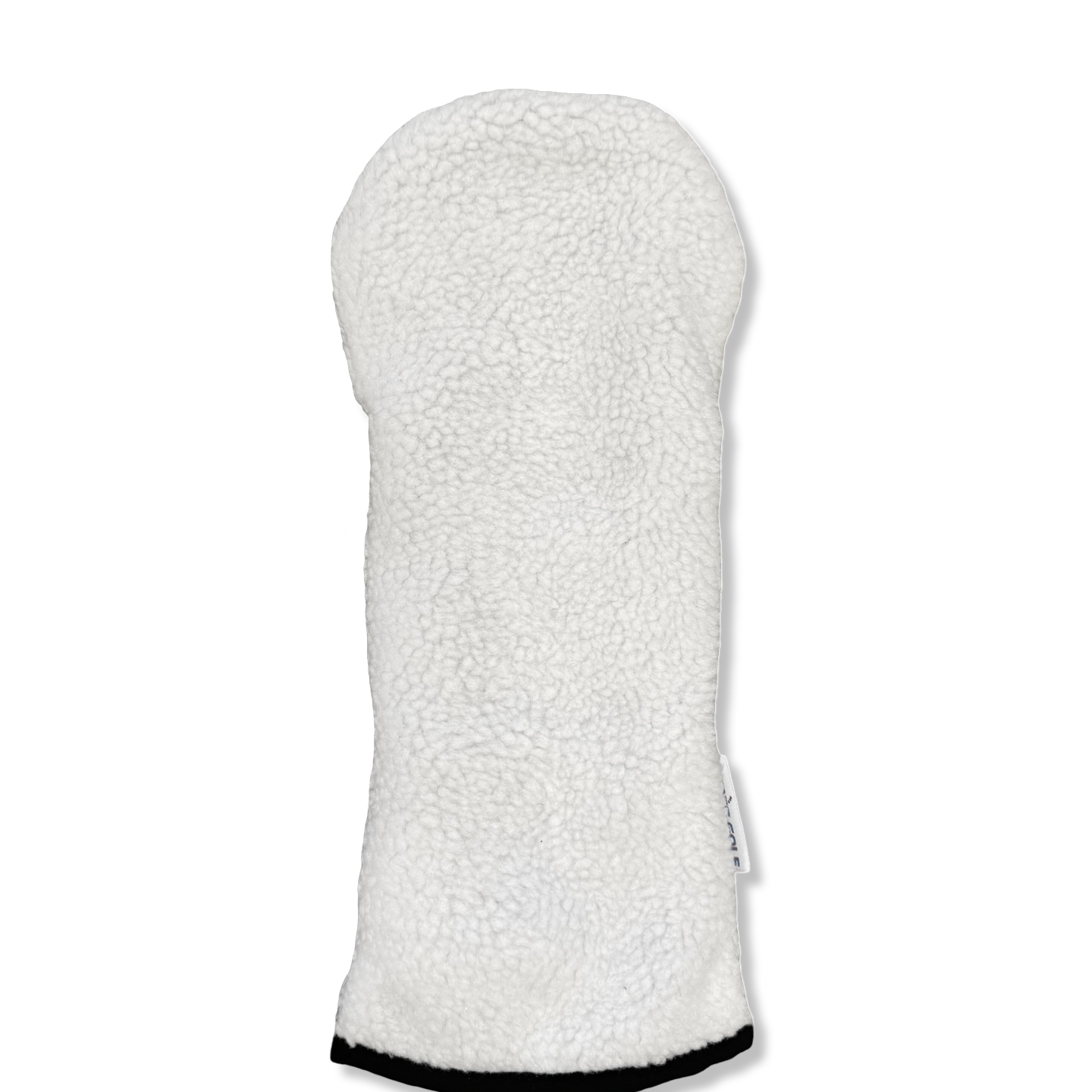 Snow White Sherpa Fleece Headcover w/Black Trim