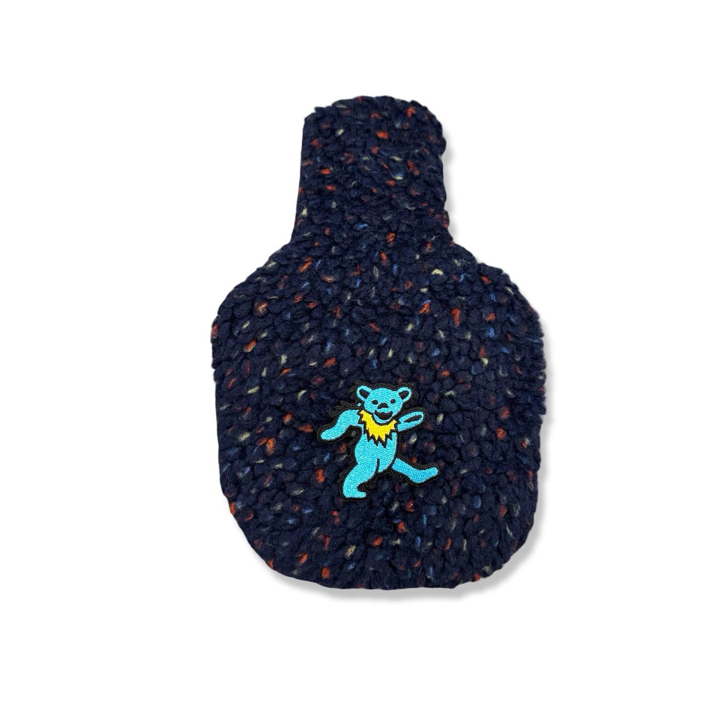 Blue Bear Patch Sherpa Fleece Headcover