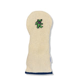 Green Bear Patch Sherpa Fleece Headcover