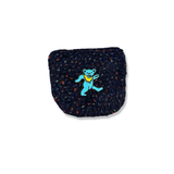 Blue Bear Patch Sherpa Fleece Headcover