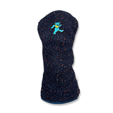 Blue Bear Patch Sherpa Fleece Headcover