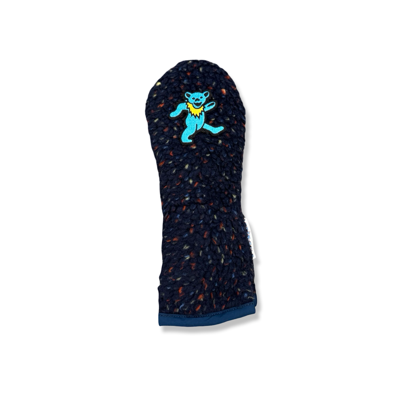 Blue Bear Patch Sherpa Fleece Headcover