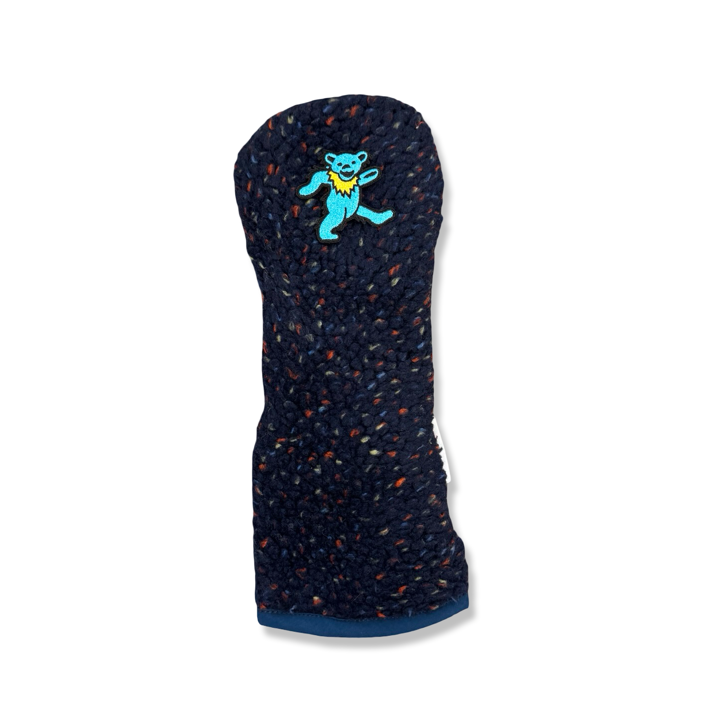Blue Bear Patch Sherpa Fleece Headcover