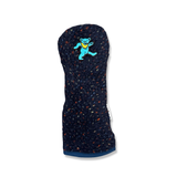 Blue Bear Patch Sherpa Fleece Headcover