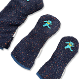 Blue Bear Patch Sherpa Fleece Headcover